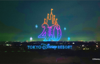 東京ディズニー40周年リゾートのドローンショー